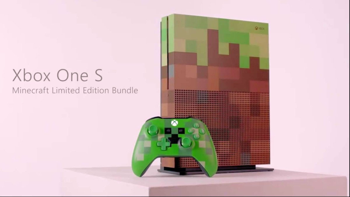 Xbox One S - Minecraft Limited Edition göründü