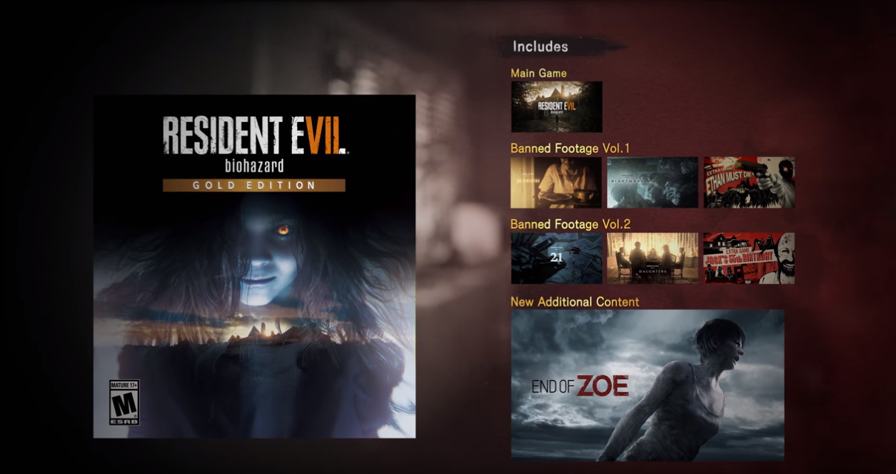 Resident Evil 7: Gold Edition, yeni ek paket bilgileri ile duyuruldu