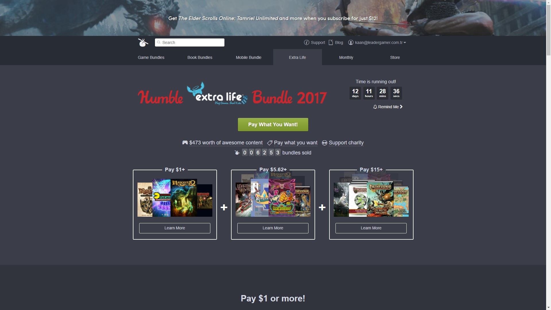 Humble Extra Life Bundle 2017