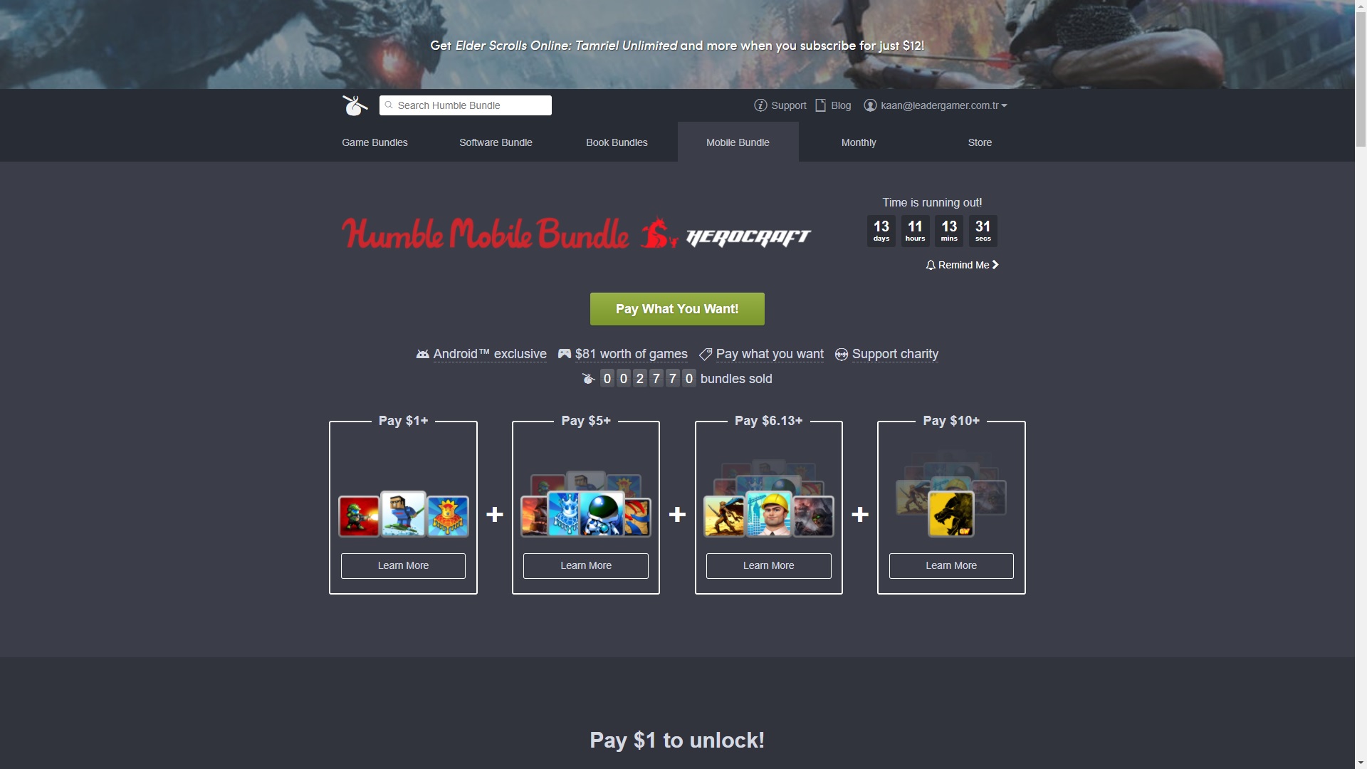 Humble Mobile Bundle: HeroCraft ile birbirinden hoş mobil oyunlar sudan ucuz