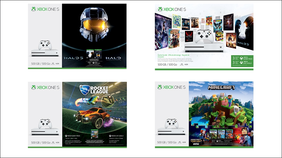 Microsoft, 4 adet yeni Xbox One S paketi duyurdu