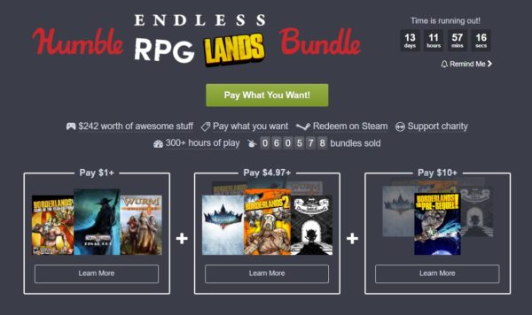 Humble Endless RPG Lands Bundle, müthiş oyunları listemize ekliyor