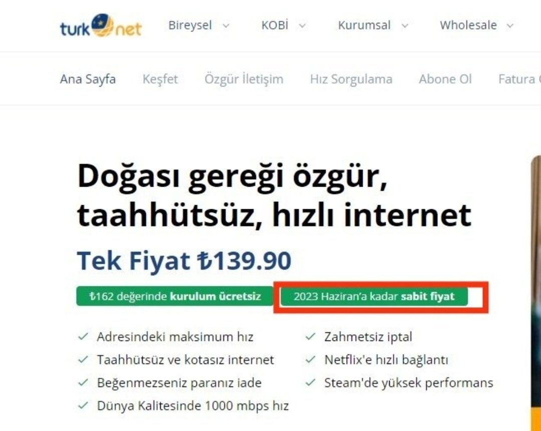 TurkNet internet ücretlerine tekrardan zam yaptı